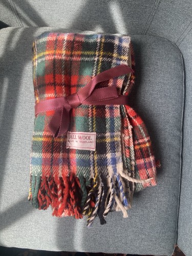 Vintage wool tartan - vintage,