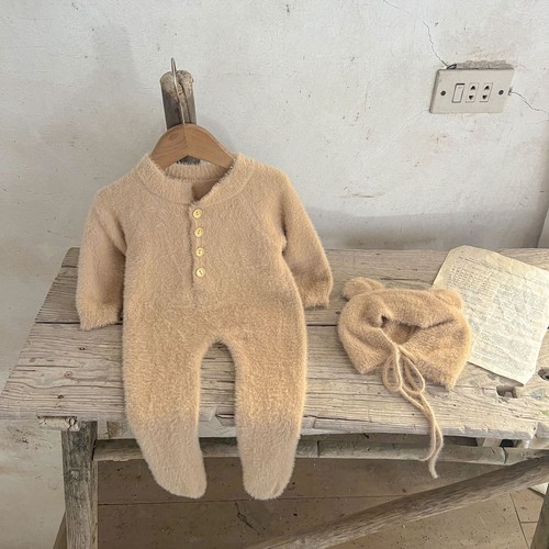 Baby bear mink - baby, romper