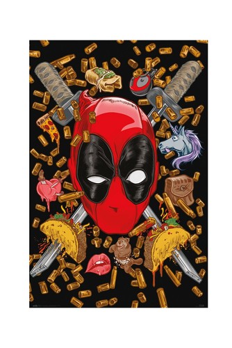 Marvel deadpool large poster - deadpool,