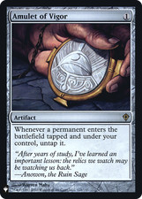 Amulet of Vigor - Foil - PLST - NM - MTG
