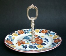 Vintage Myott Meakin Franciscan Kismet Cake Sandwich Plate & Rod 24cm - in VGC