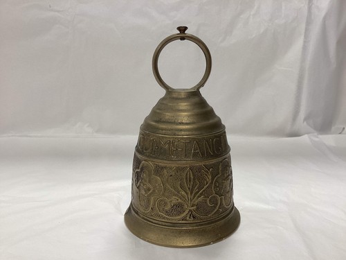 Antique brass monastery bell - brass,
