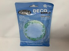 Qualatex Bubbles 24" Inch Deco Elegant Greenery Bubble Balloon (Air/Helium Fill)