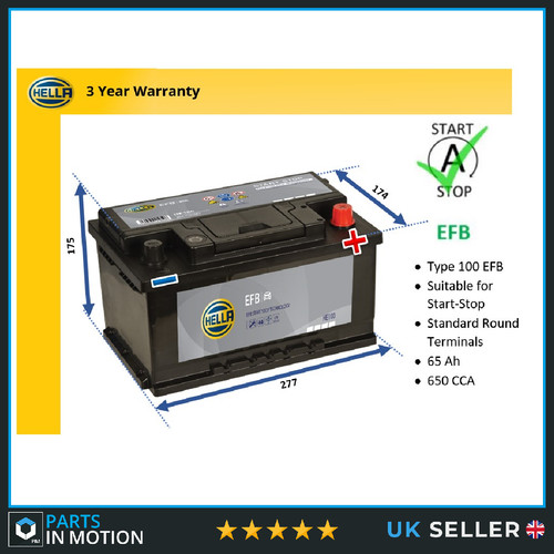 Hella efb battery stop start - efb,