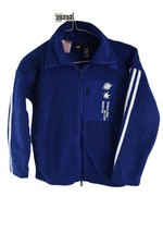 ADIDAS Blue Fleece Jacket size 7-8Y Boys Kids Casual Outdoors Outerwear