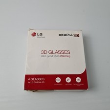 LG 3D Glasses for LG Cinema 3D 4 pack AG-F310(X4) Bundle Never Used