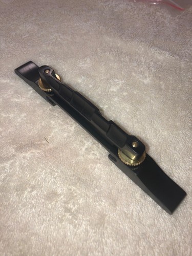 Ebony archtop guitar bridge - ebony,