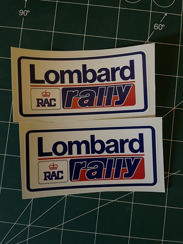 Lombard rac rally stickers - lombard,