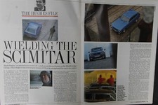 Original 1990 Autocar extracted mag Report: Middlebridge SCIMITAR GTE