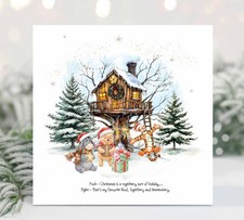 WINNIE THE POOH Christmas Card