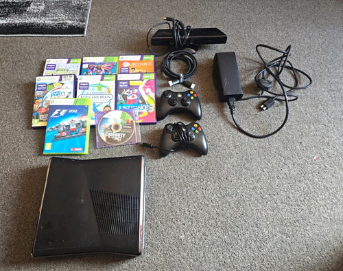 Xbox 360 slim console bundle - console,