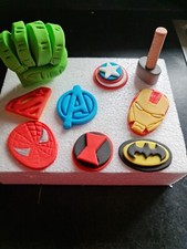 Handmade  9 Edible Superhero