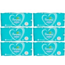 Pampers Fresh Clean Baby Scent Wipes 52 Wipes x 6