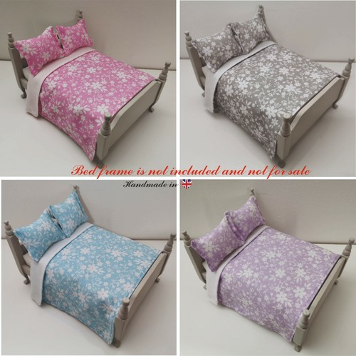 Handmade dolls house bedding - handmade,