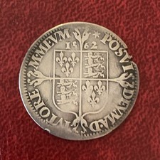 Elizabeth 1st Sixpence 1562