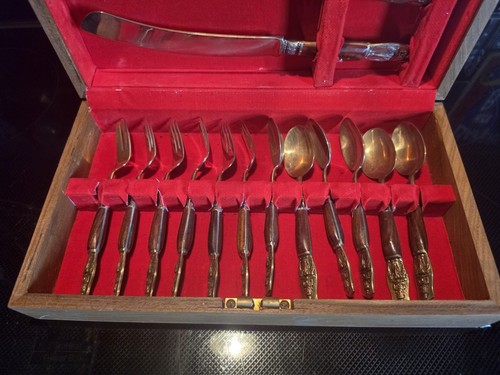Vintage bronze and - bronze, rosewood
