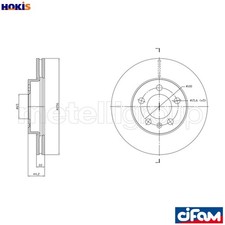 2x BRAKE DISC 800-1843C FOR VW SEAT IBIZA/Mk AUDI DBYA/CHZJ/DKJA/DKRF 1.0L 3cyl