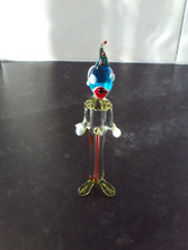 Vintage Murano pirelli Venetian Glass clown fish  Figure 120 mm