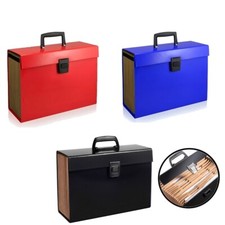 13 or 19 Pocket Expanding A4 Box File Organiser Paper Documents Foolscap Folder