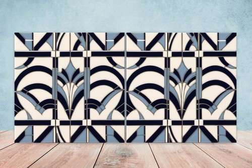 Art deco design ceramic tiles - ceramic,