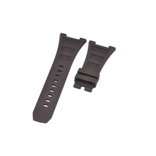 31mm brown rubber watch strap - brown,