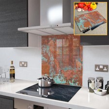 Glass Splashbacks Aged Copper