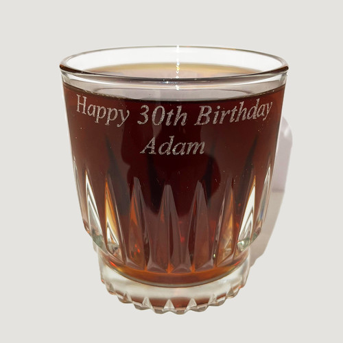Personalised rum whisky glass - personalised,