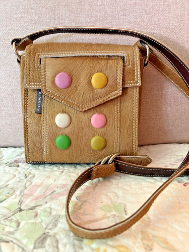 Rare orla kiely tan leather - orla,