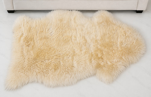 Genuine ivory sheepskin - genuine,