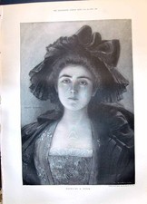 Old Antique Print 1899