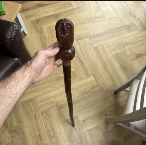 Antique rustic owl - rustic, walking