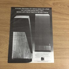 GRAM143 MAGAZINE ADVERT 11X8 KEF MODEL 105 LOUDSPEAKER
