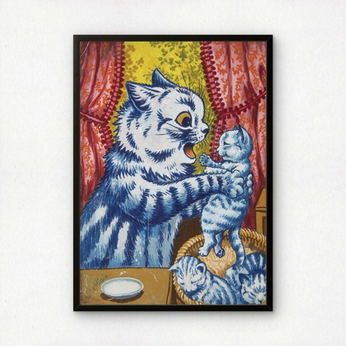 Louis wain blue and - wain:,