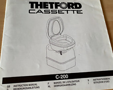 Thetford Cassette Swivel Toilet Model C200 - Brochure - Instructions - Caravan
