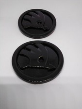 Skoda Badge 2 x 80mm Gloss