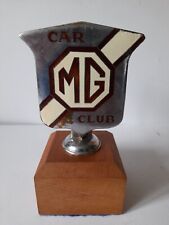 MG car club pre war badge. MG cars. MG badge.