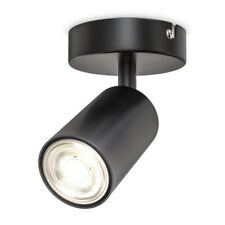 Single Spotlight Ceiling Light Living Room Bedroom Hallway Adjustable GU10 Black