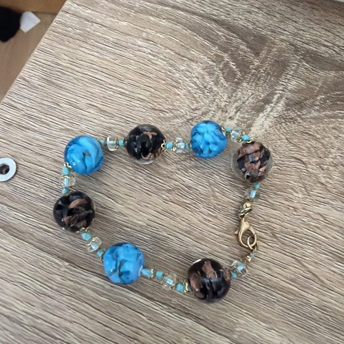 Murano glass bead bracelet - murano,