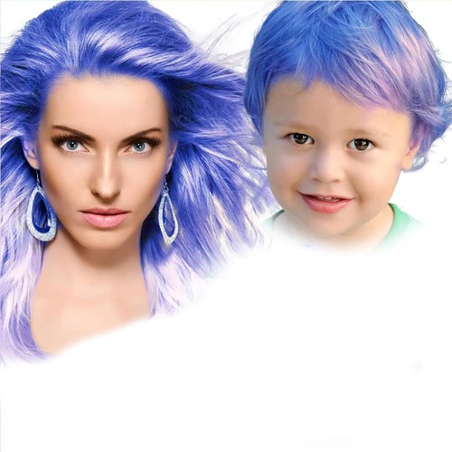 Blue temporary hair colour - blue, dye