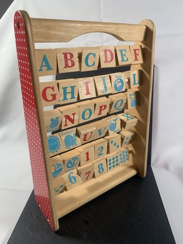Wooden alphabet learning toy - wooden,