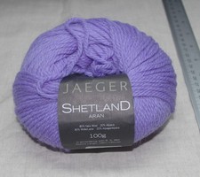Jaeger Shetland aran knitting