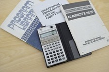 Casio FX-602P Programmable Scientific Calculator with Manual & Programming Books