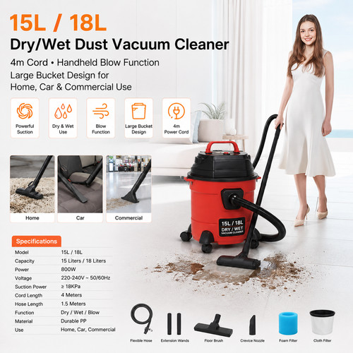 Wet dry vacuum cleaner - &,