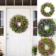 Spring Large Artificial Flower Wreath Front Door Wall Garland Home Party Decor