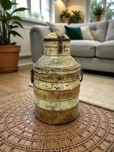 Antique iron metal milk - iron,