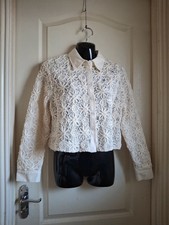 Zara Cropped Cream Lace