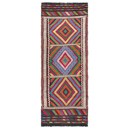 Vintage tribal runner rug - runner,