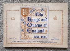 Player's Cigarette Cards 'Kings and Queens of England 1066-1935' Full Album 1935
