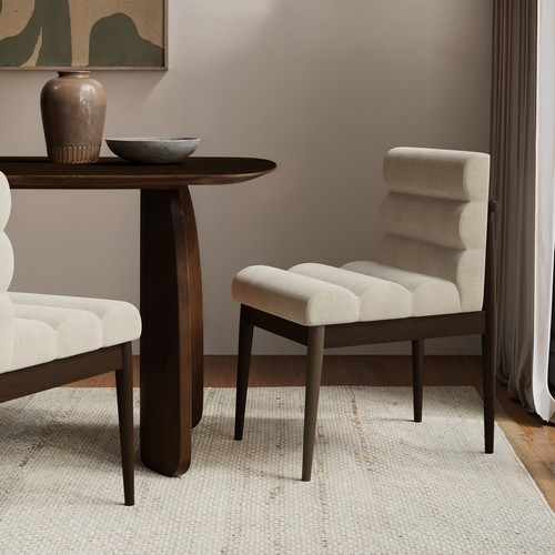 Set walnut and beige - set,