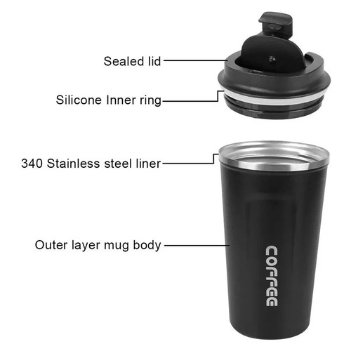 Coffee mug cup flask 510ml - cup,